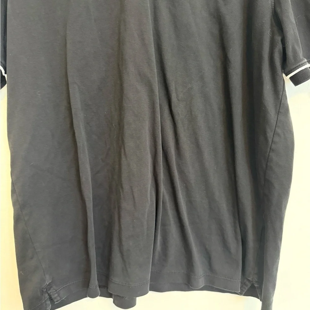 2/$30 Banana Republic - Men’s Black Polo w/ White Trim - Lux Touch Performance